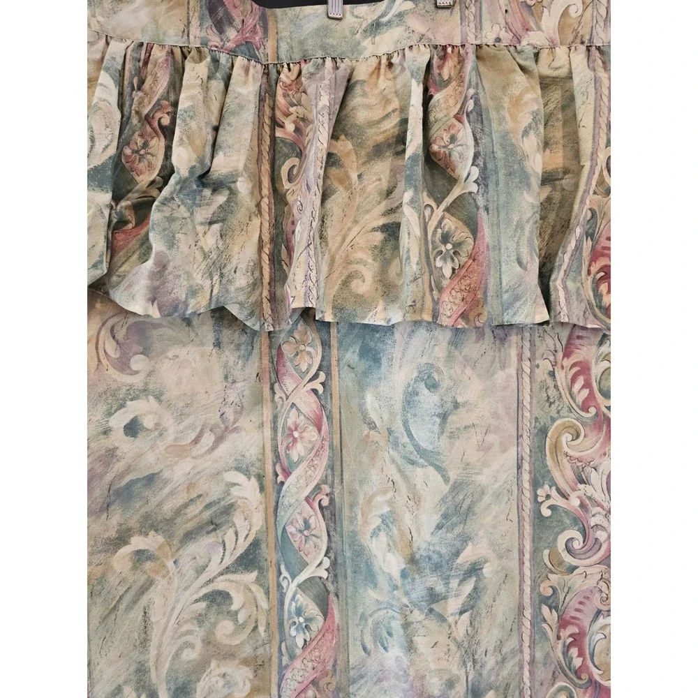 JCPenney Home Mustique Floral Damask Shower Curtain Towels & Basket Set Grn Rose